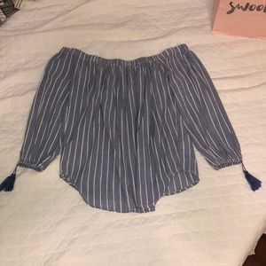 tassel long sleeve top